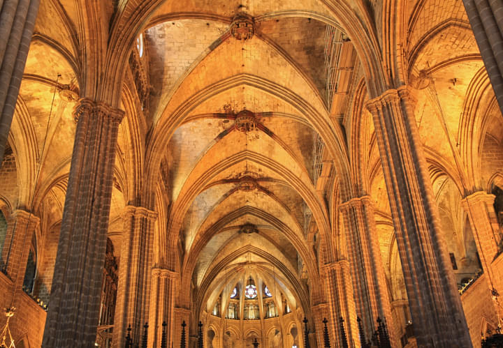 The Nave of Cathedral of Barcelona