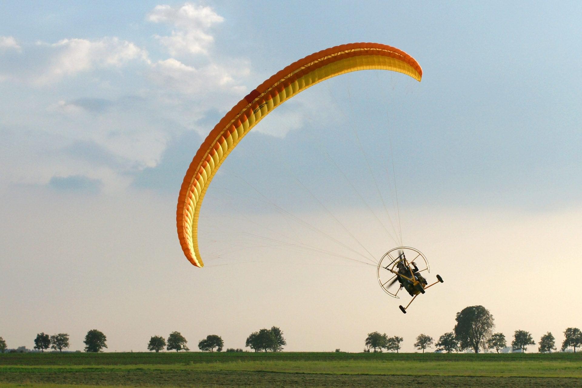 Paramotor flight