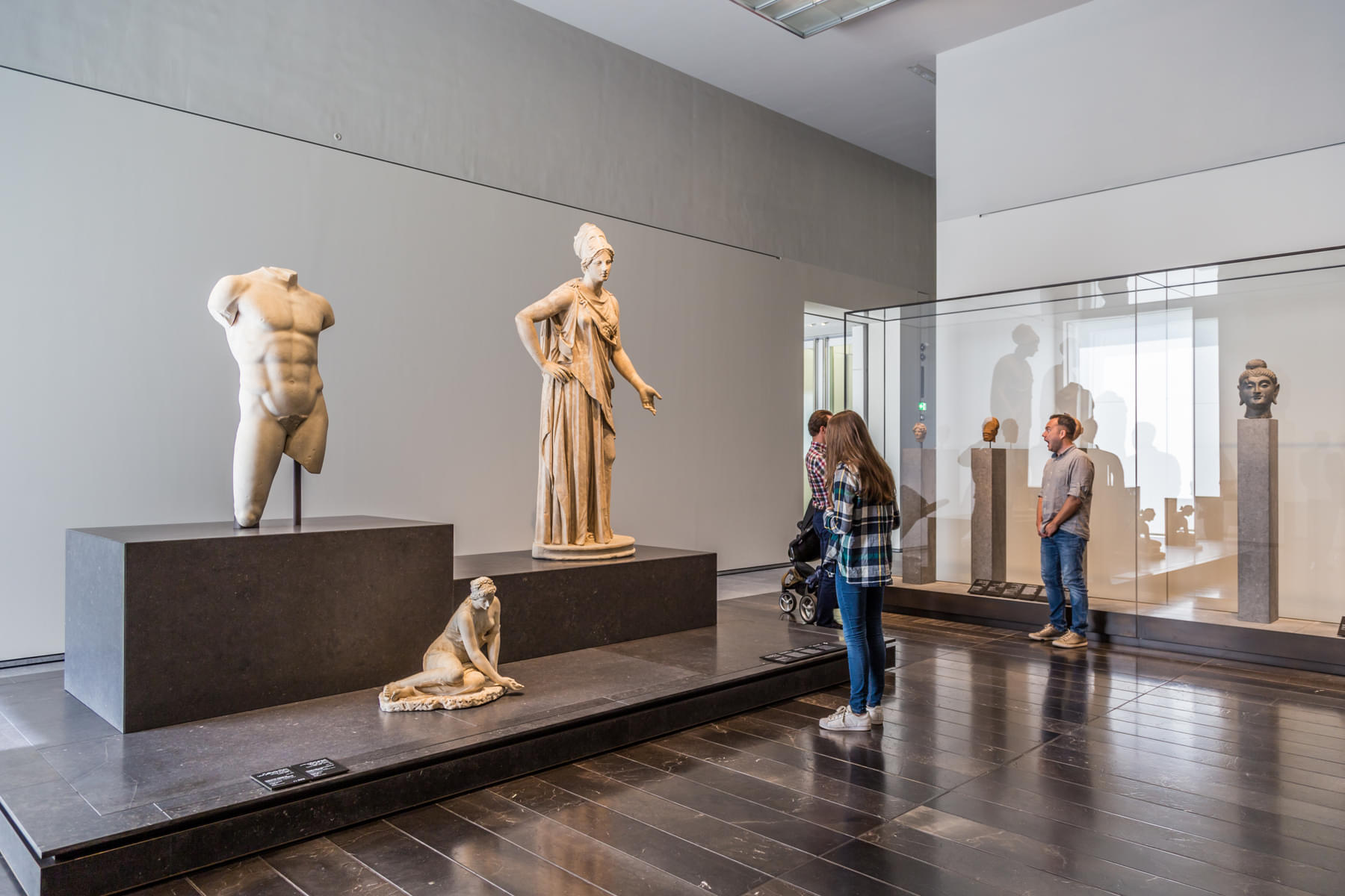Admire the stunning sculptures at the museum