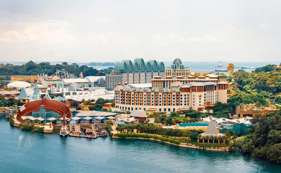 Surround yourself with crystal blue waters at Sentosa Island