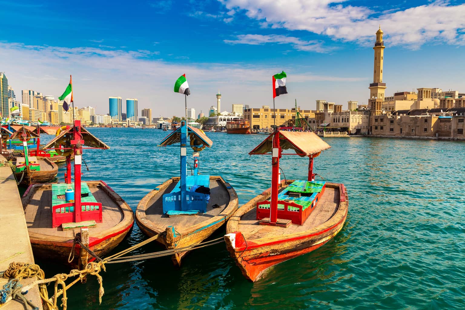 A boat ride across the Dubai Creek