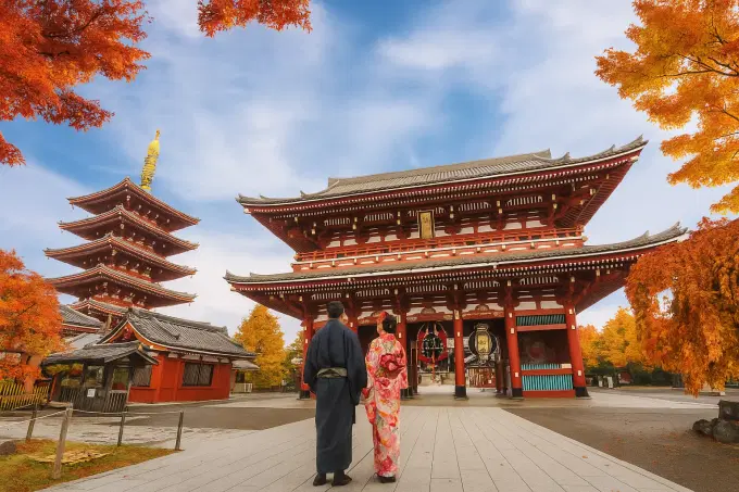 Marvel at the stunning beauty of the Sensoji Temple, Tokyo's oldest temple