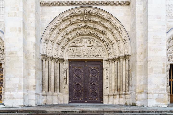Doors Of The Central Portal at Basilica Cathedral of Saint-Denis