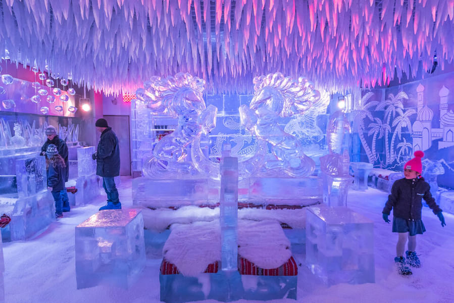 Get immersed in an icy wonderland at Chillout Ice Lounge Dubai 