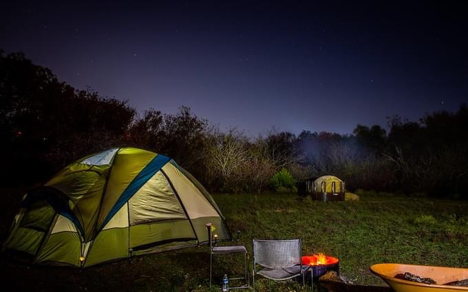 Camp in the Dry Area