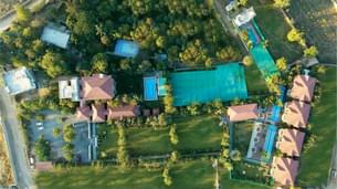 Aerial view of the resort