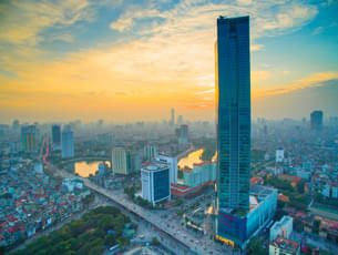 Marvel at the breathtaking panoramic view of Hanoi from the Observation Deck