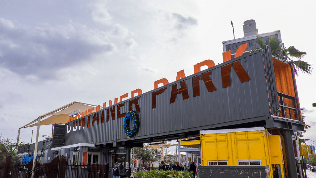 Go shopping in the Downtown Container Park