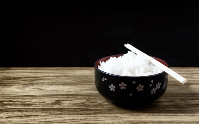 hot steam rice