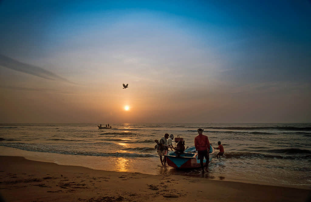 Besant Nagar Beach , <em>Chennai</em>