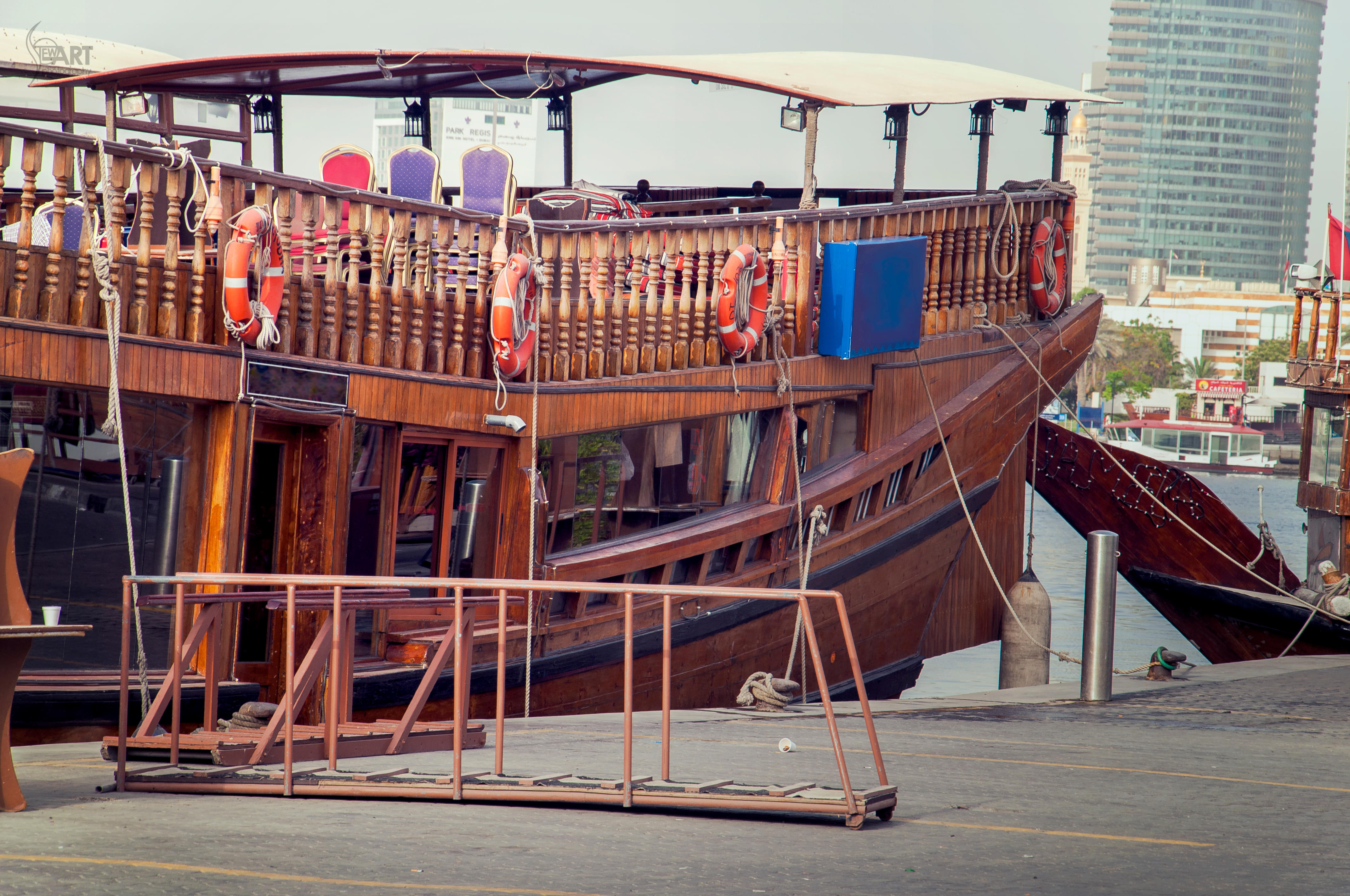 Dhow Cruise at the harbor in Dubai