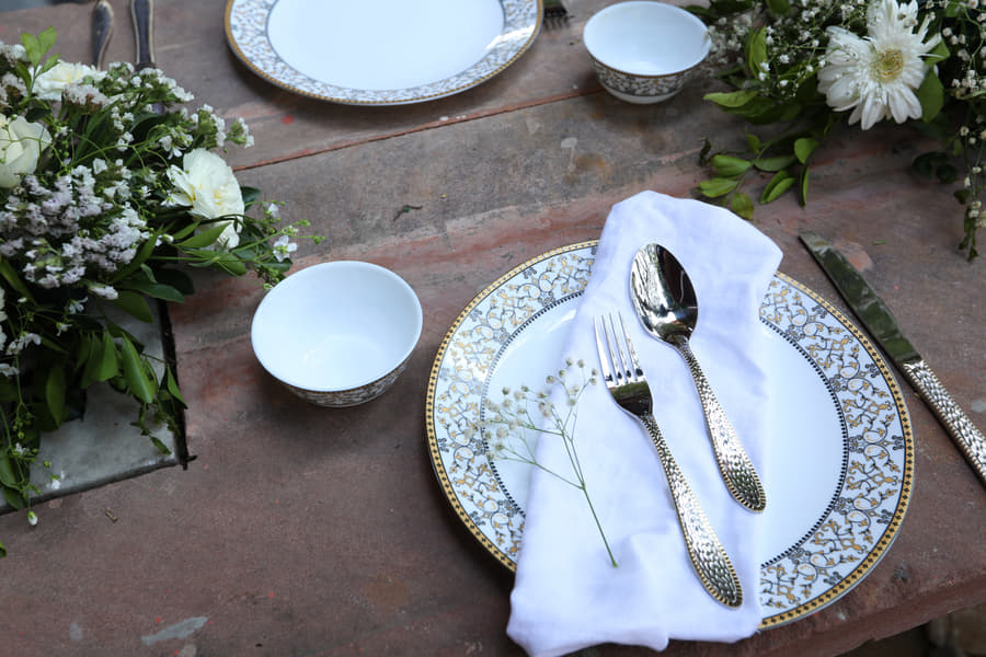 Private Candlelight Dinner At Terrace In Pushkar Image