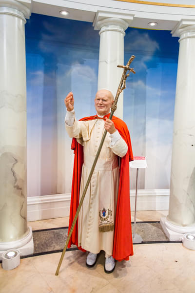 See Pope John Paul II in his glory while exploring the museum