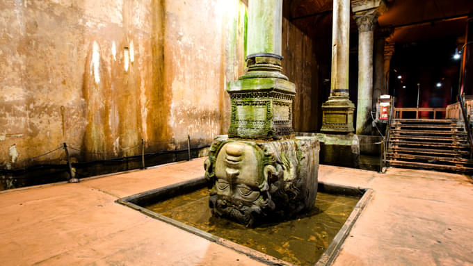 Stone Staircase At Basilica Cistern