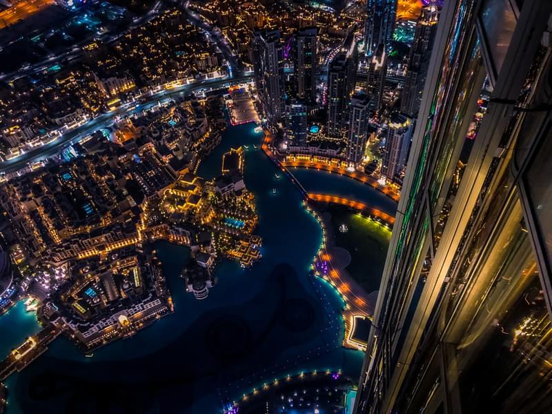 Night View of Dubai from Burj Khalifa