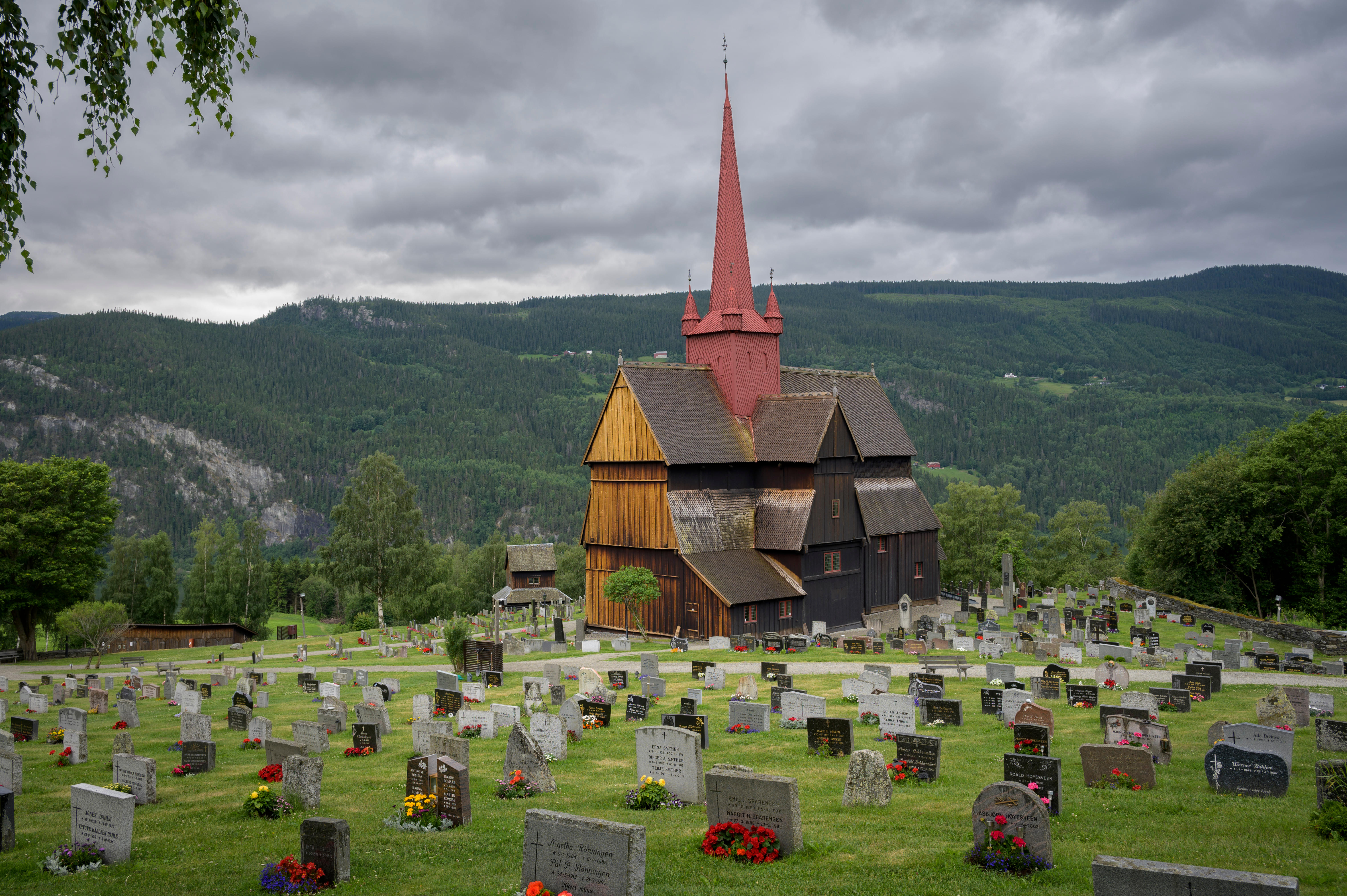 Admire the architecture of Ringebu Stave Church