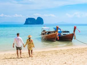 Couple enjoying on the beaches of Andaman