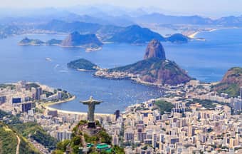 Admire the cityscape of Rio De Janeiro