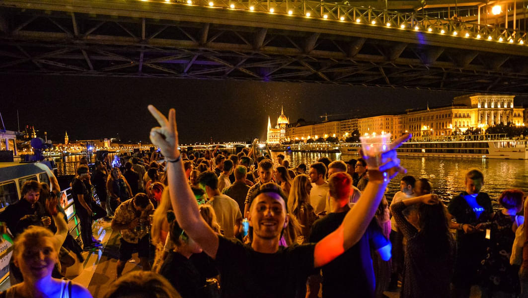 River Danube Boat Party, Budapest Image