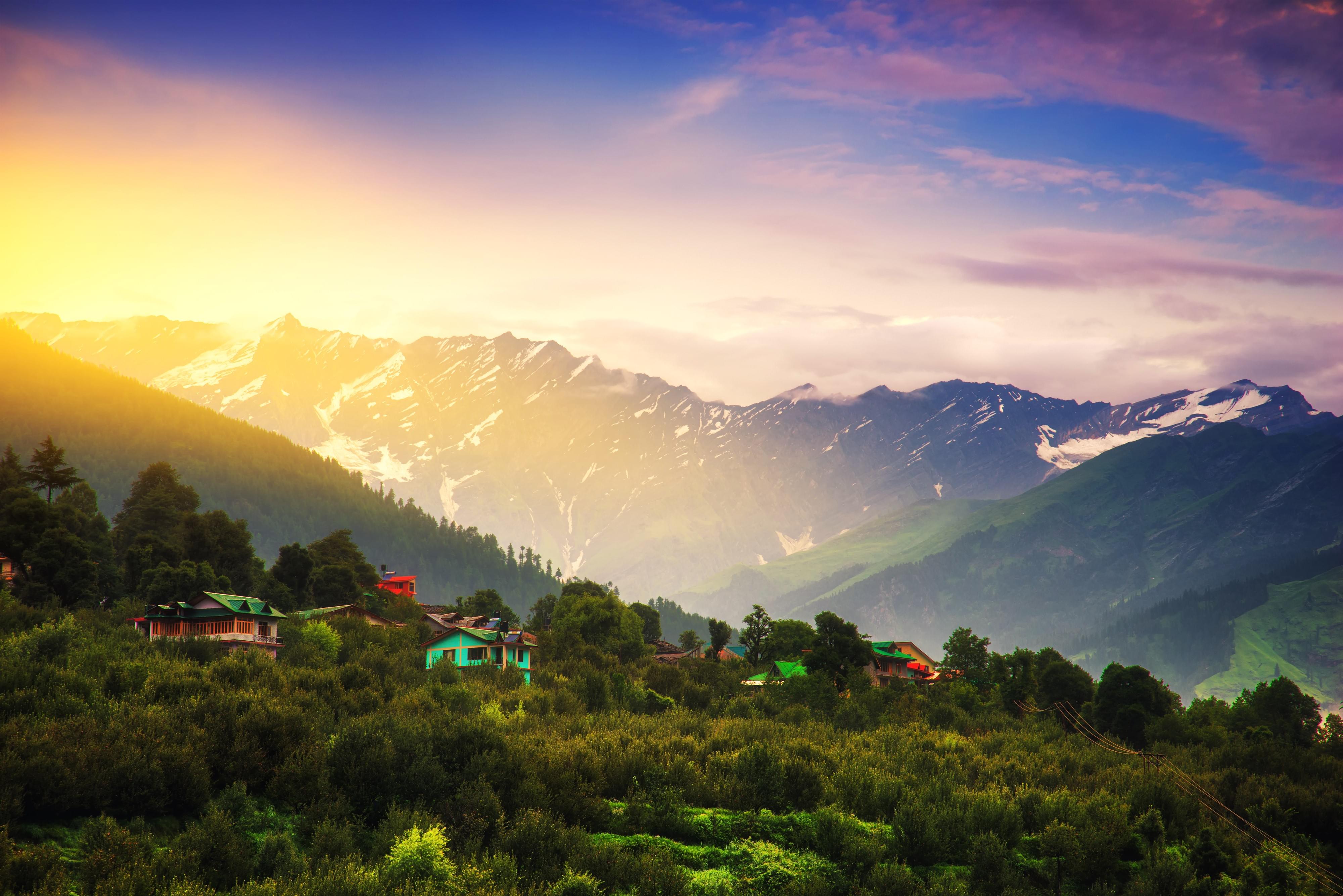 Sunrise view from Manali