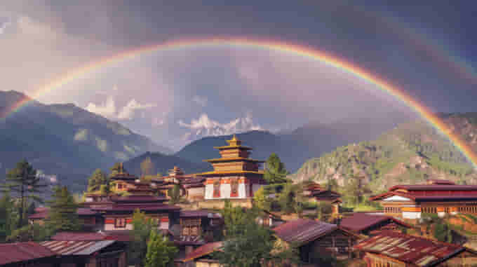 Beauty of Gangtey Gompa Monastery
