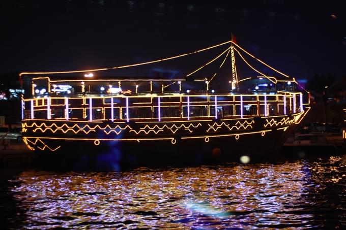 Traditional Entertainment at Sunset Dhow Cruise Dubai Marina