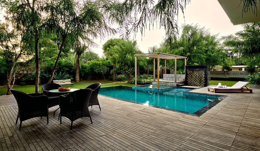 Luxury Villa With Private Swimming Pool In Jaipur Image
