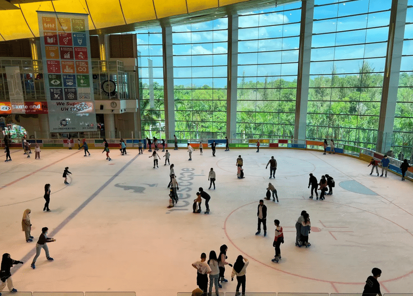 Enjoy the Thrills of Ice Skating at Malaysia's Largest Rink while Admiring the Beautiful Outdoor Views
