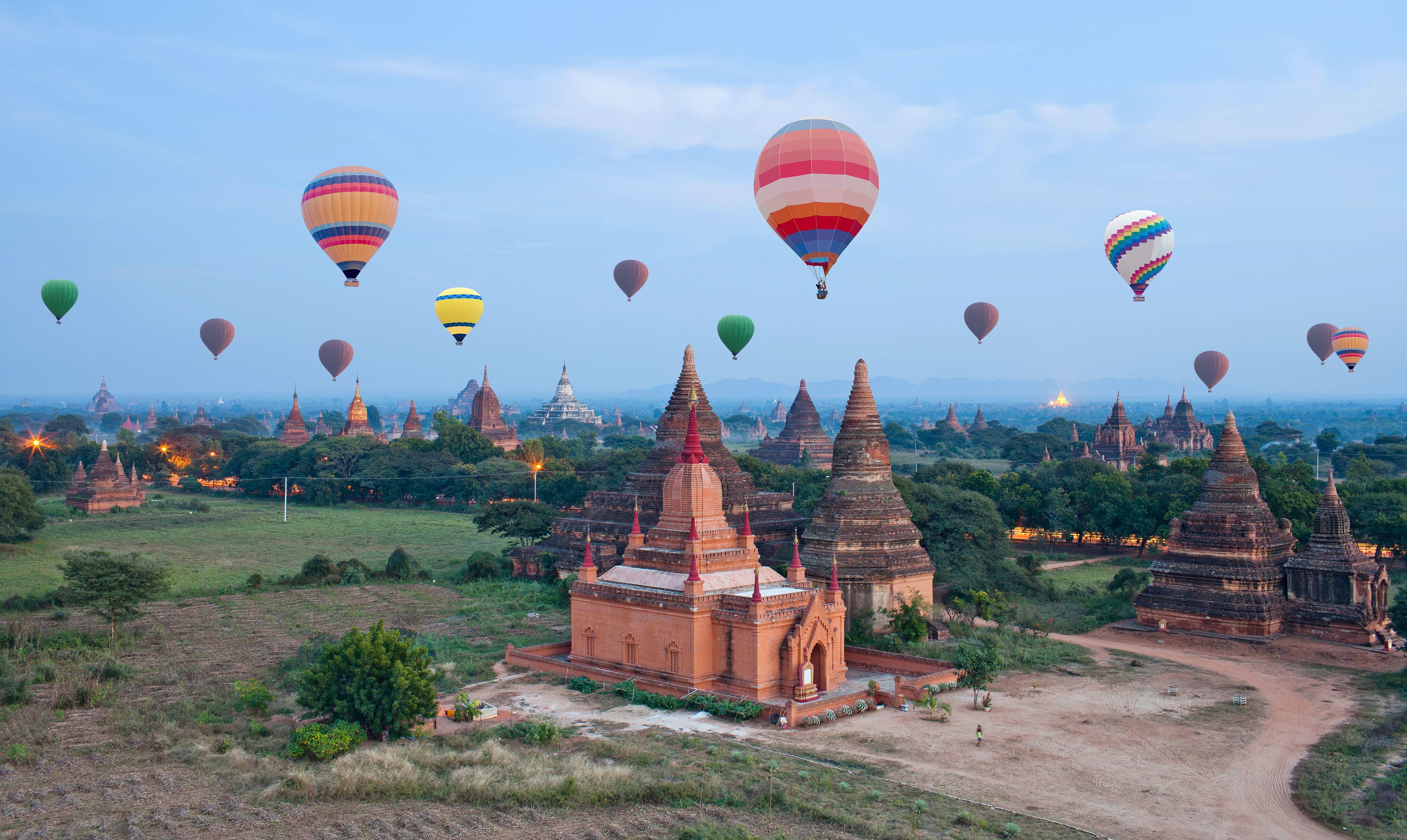 Hot Air Balloon in Myanmar