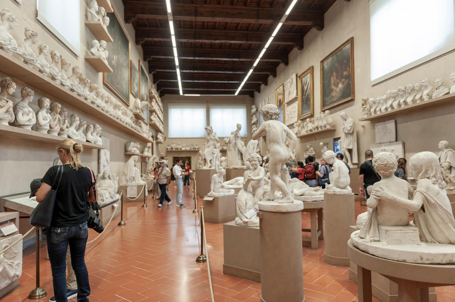 Works by Michelangelo in Accademia Gallery