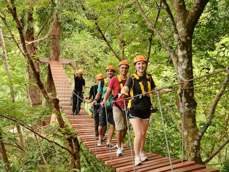 Zipline 32 Platforms(1 Hour) with Round Trip Shared Transfer In-Zone Phuket Town area