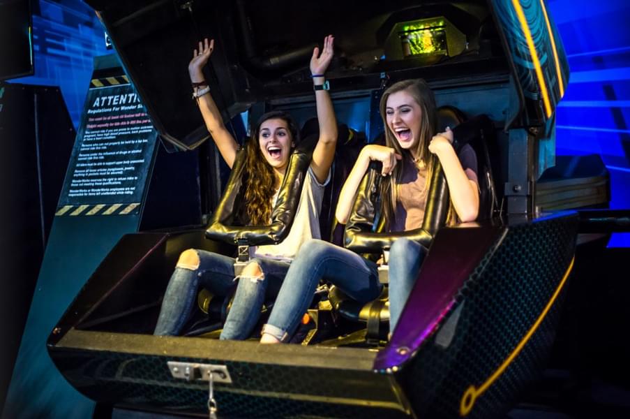 Take motion rides with your friends and have a thrilling experience