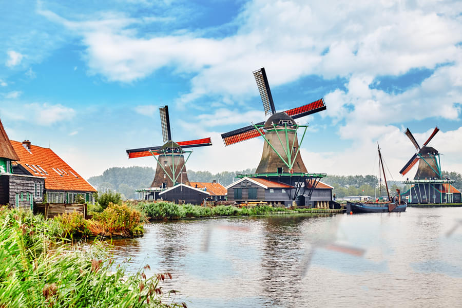 Zaanse Schans Windmill Village Boat Trip, Amsterdam Image