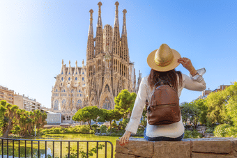 Admire the stunning architecture of UNESCO-Listed Sagrada Familia, Gaudí’s unfinished masterpiece