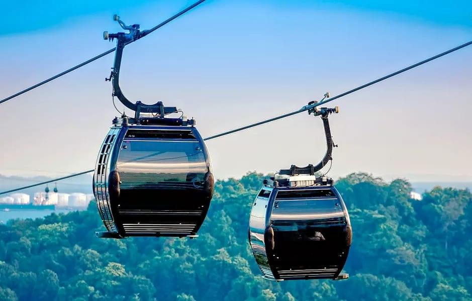 Get 360-degree views of the city from the cable car