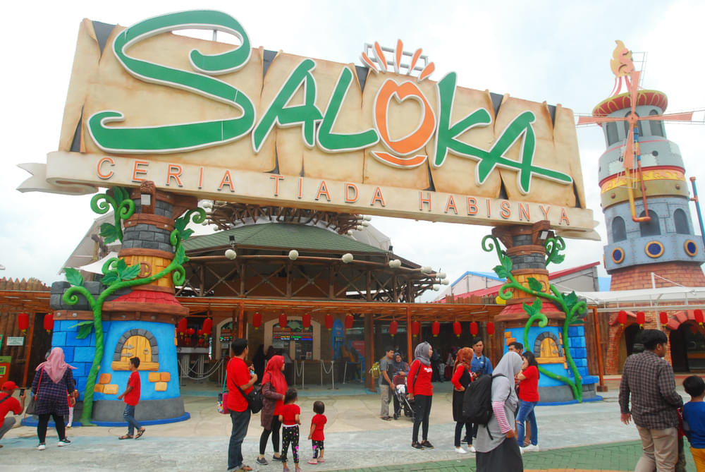 Enter the Saloka Theme Park for an adventurous day 