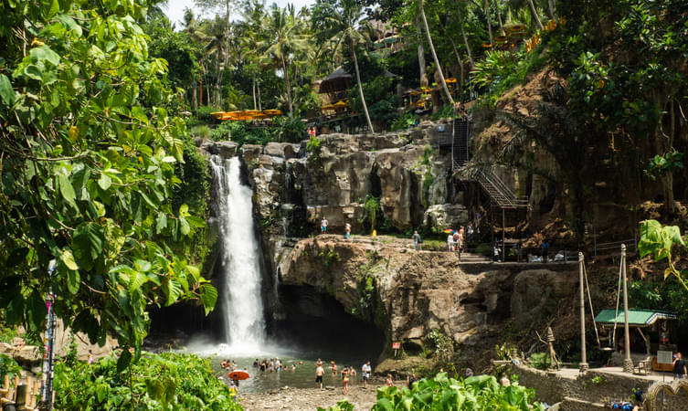 Powerful cascade of Tegenungan Waterfall, Ubud