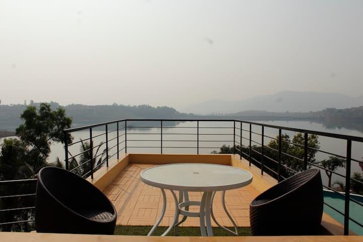 Lake View Villa with Private Pool In Kamshet Image