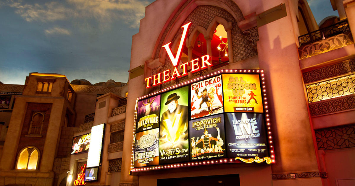 V Theater & Saxe Theater, Las Vegas Overview
