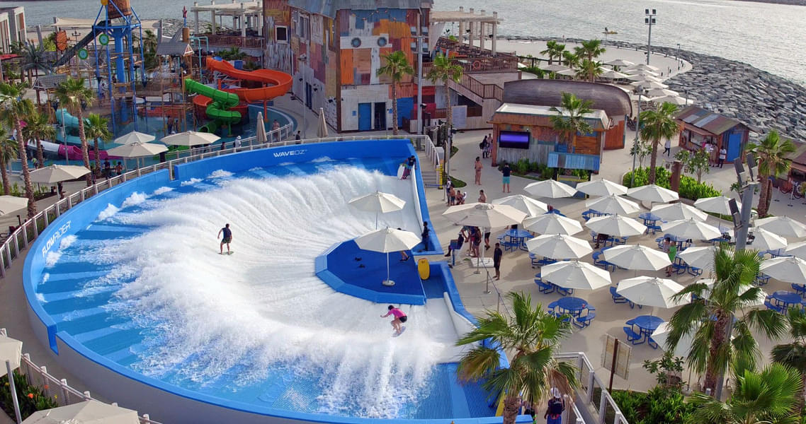 Challenge your surfing skills with the classic WaveOz 180 at Laguna Waterpark