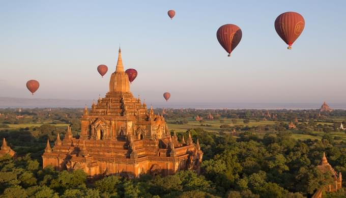 Hot Air Balloon in Myanmar